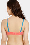 Rosaline Padded Wired 3/4th Coverage T-Shirt Bra - Georgia Peach — thumbnail 2
